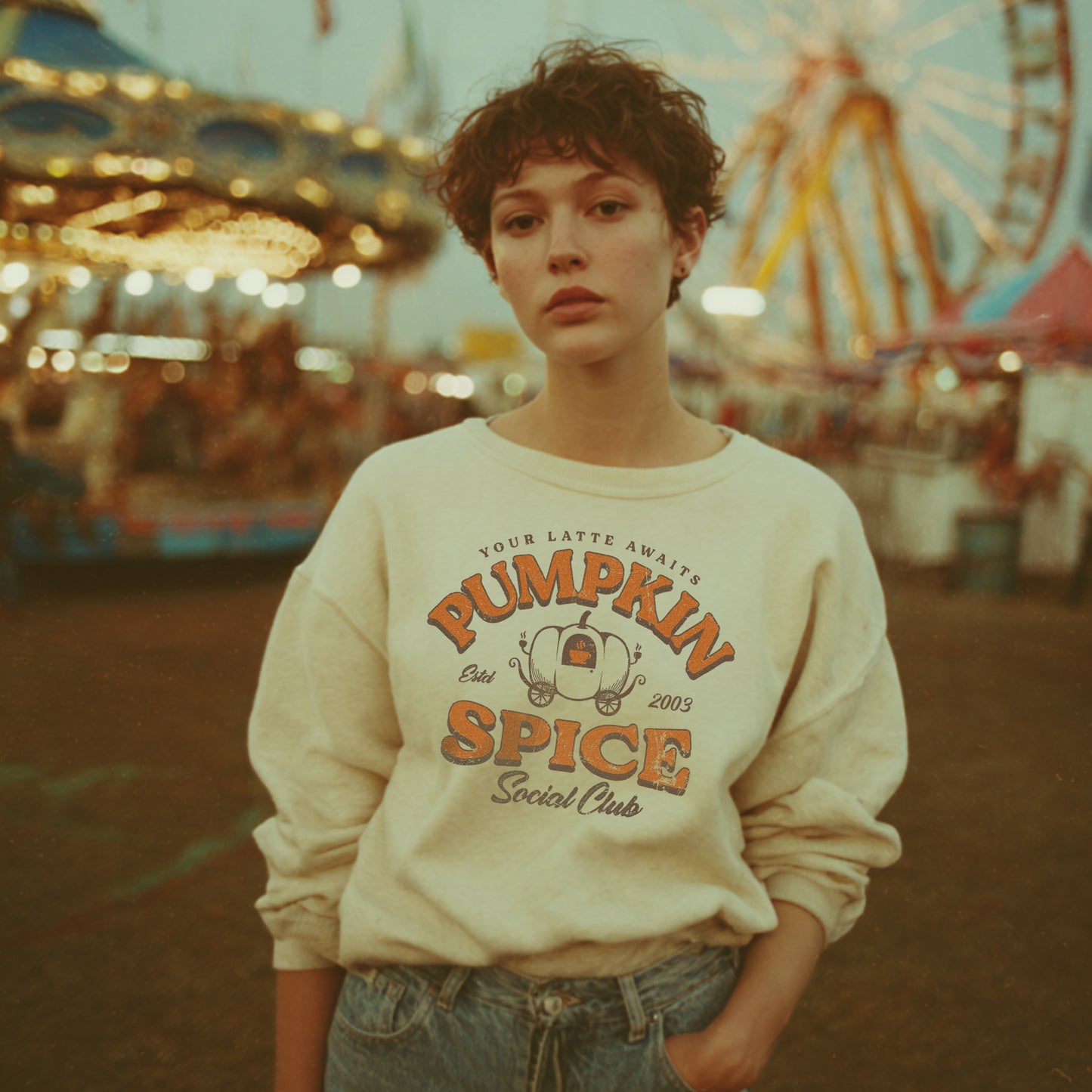PSL YOUR LATTE AWAITS SWEATSHIRT