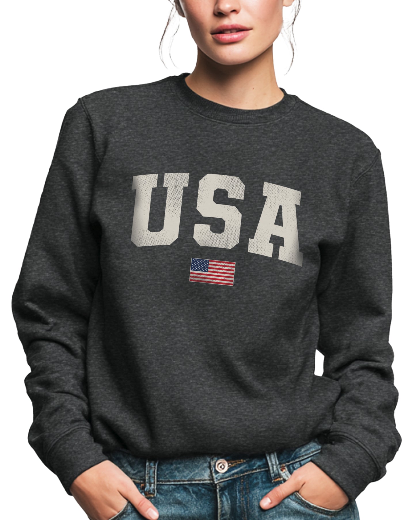 USA 250 SWEATSHIRT - GREY