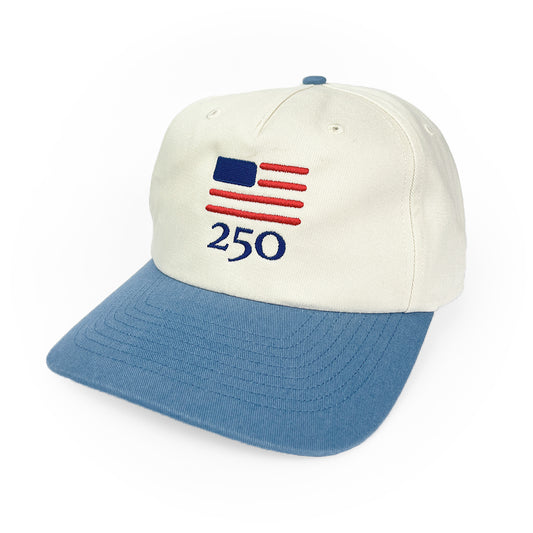 USA 250 HAT - CREAM/DENIM