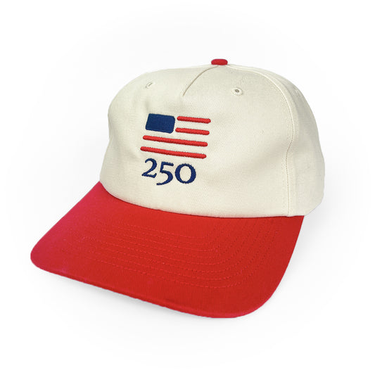 USA 250 HAT - CREAM/RED
