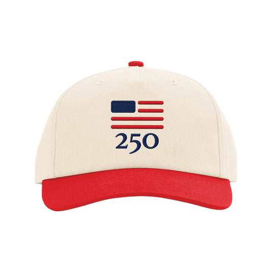 USA 250 HAT - CREAM/RED