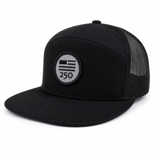 USA 250 HAT - BLACK FLAT BILL
