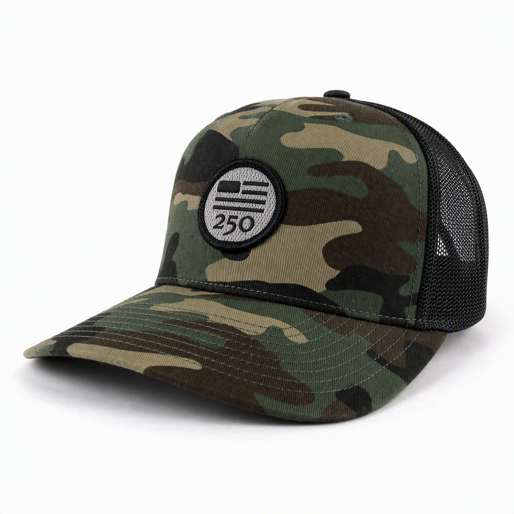 USA 250 HAT - MILITARY GREEN CAMO