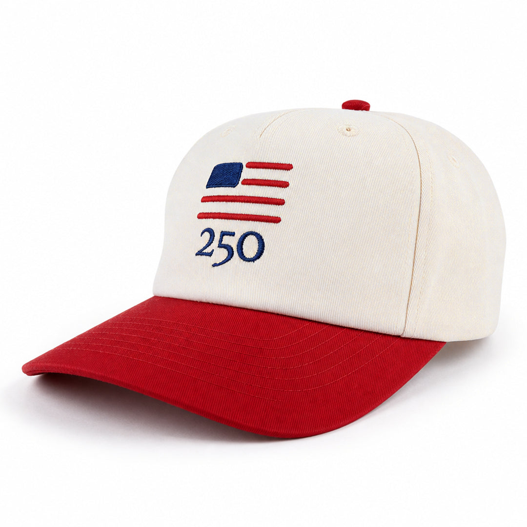 USA 250 HAT - CREAM/RED