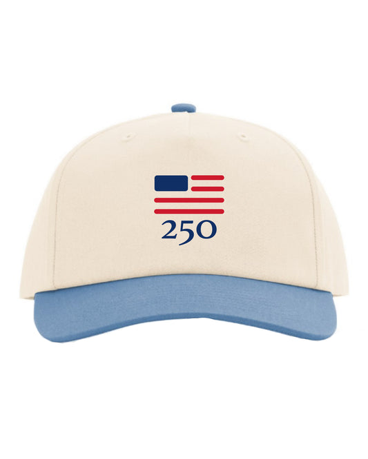 USA 250 HAT - CREAM/DENIM