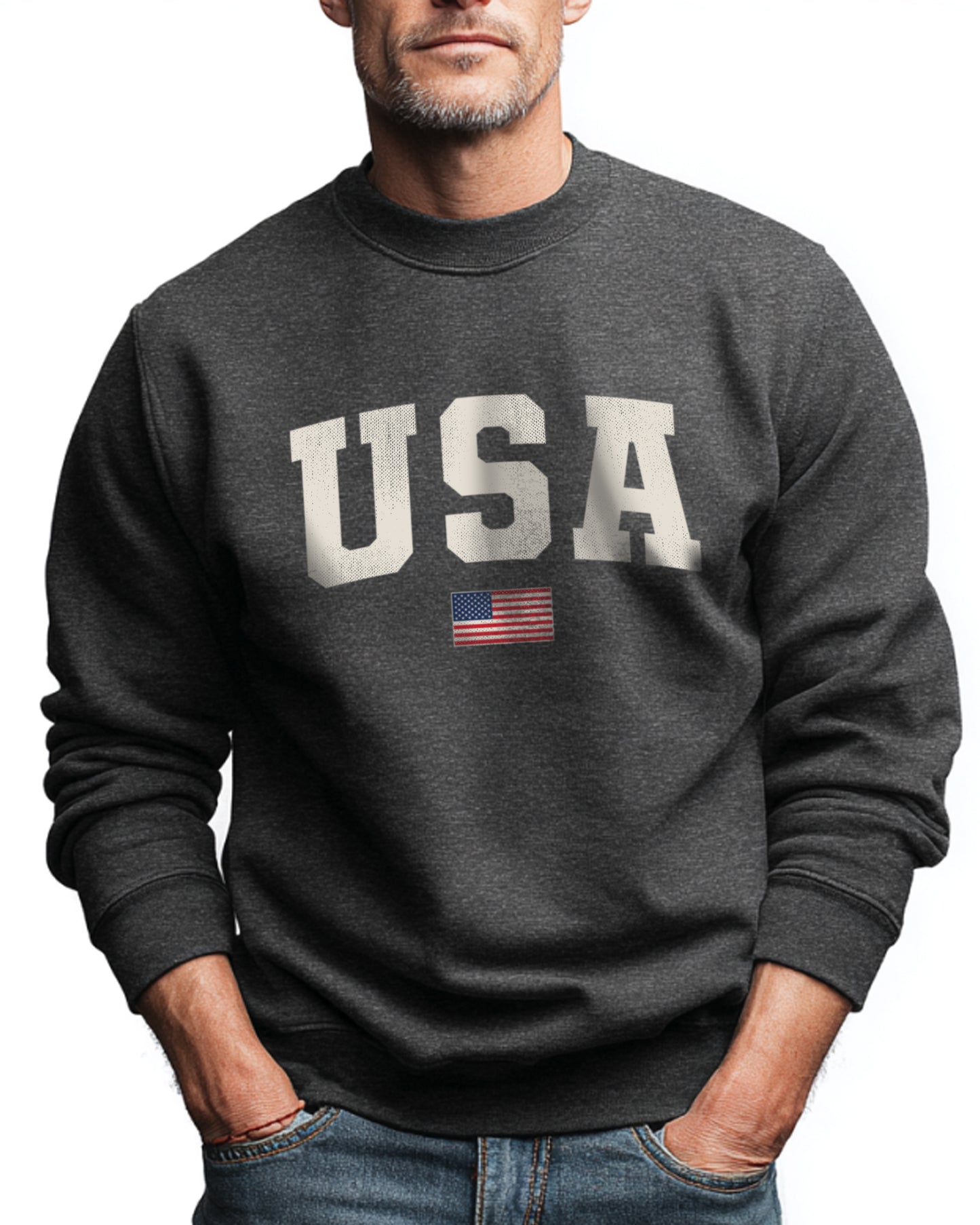 USA 250 SWEATSHIRT - GREY